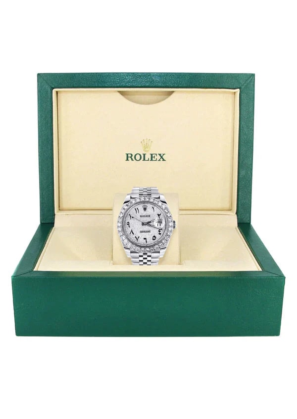 Datejust 126300 "Iced Out Arabic Dial"