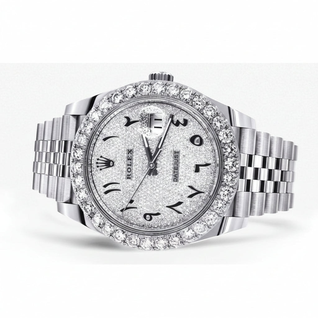 Datejust 126300 "Iced Out Arabic Dial"