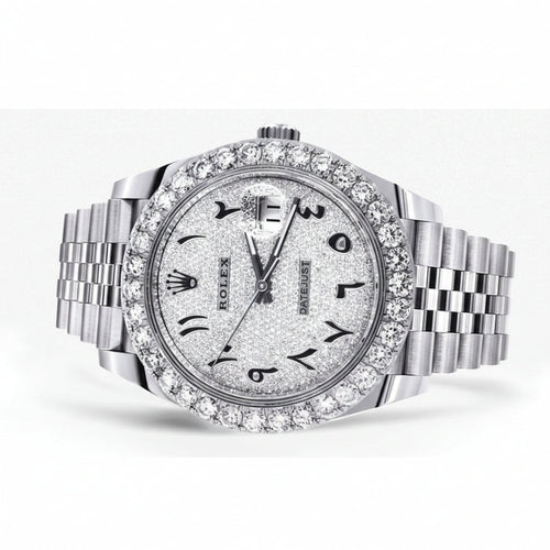 Datejust 126300 "Iced Out Arabic Dial"